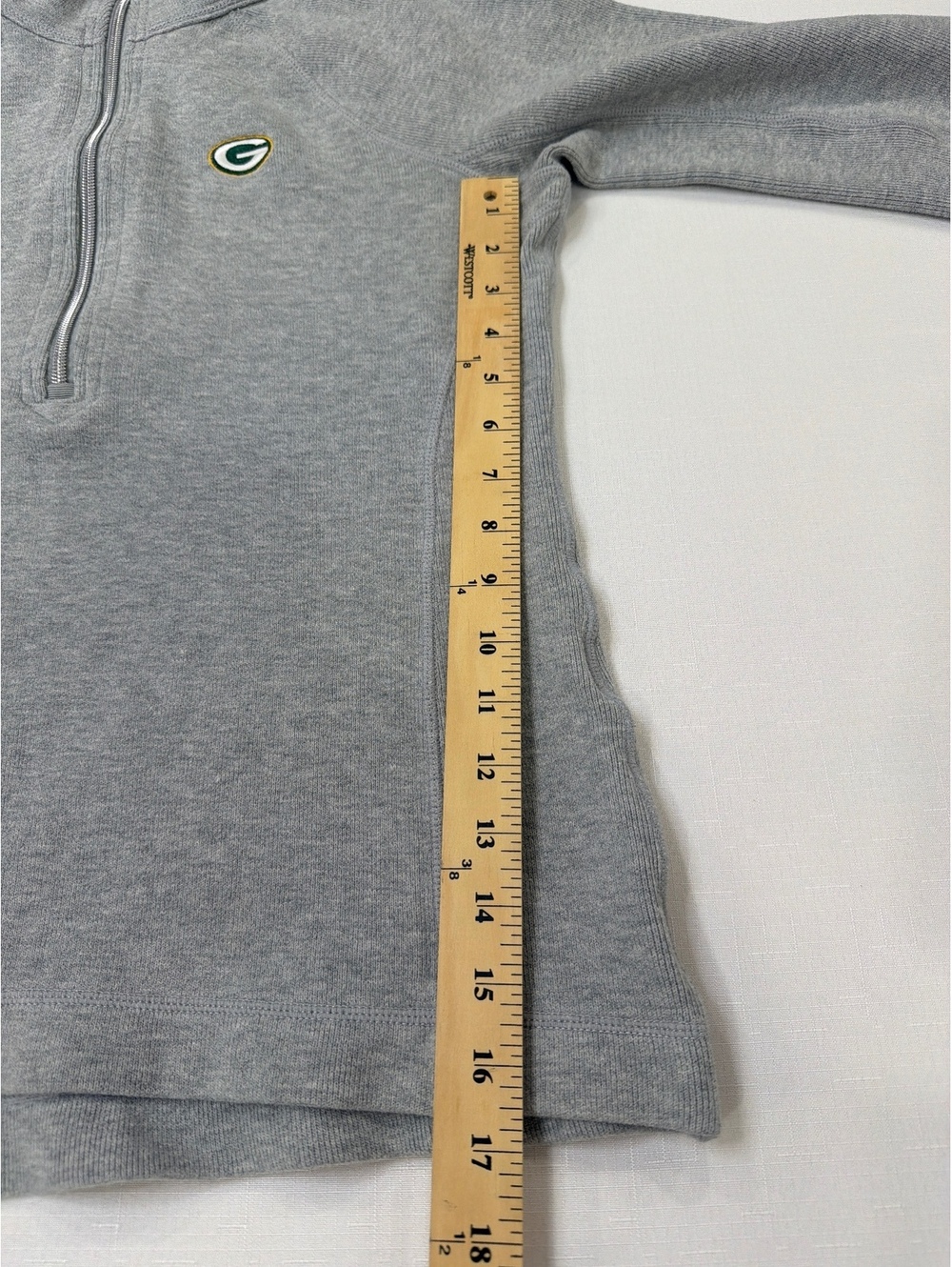 Tommy Bahama Green Bay Packers Women’s Size M Gray 1/4 Zip Pullover - Picture 4 of 6
